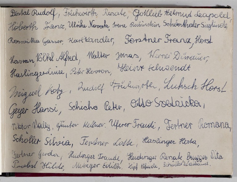 Le firme dei ragazzi del Gruppo Voith St. Pölten